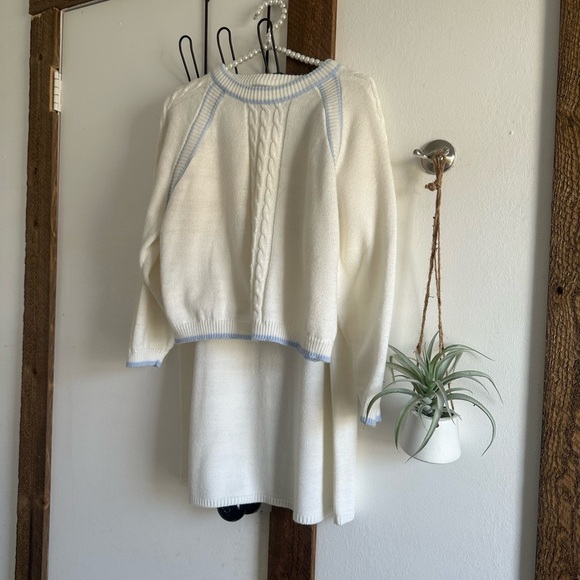 Sweet Baby Jane White and Blue Skirt Set - Picture 14 of 16